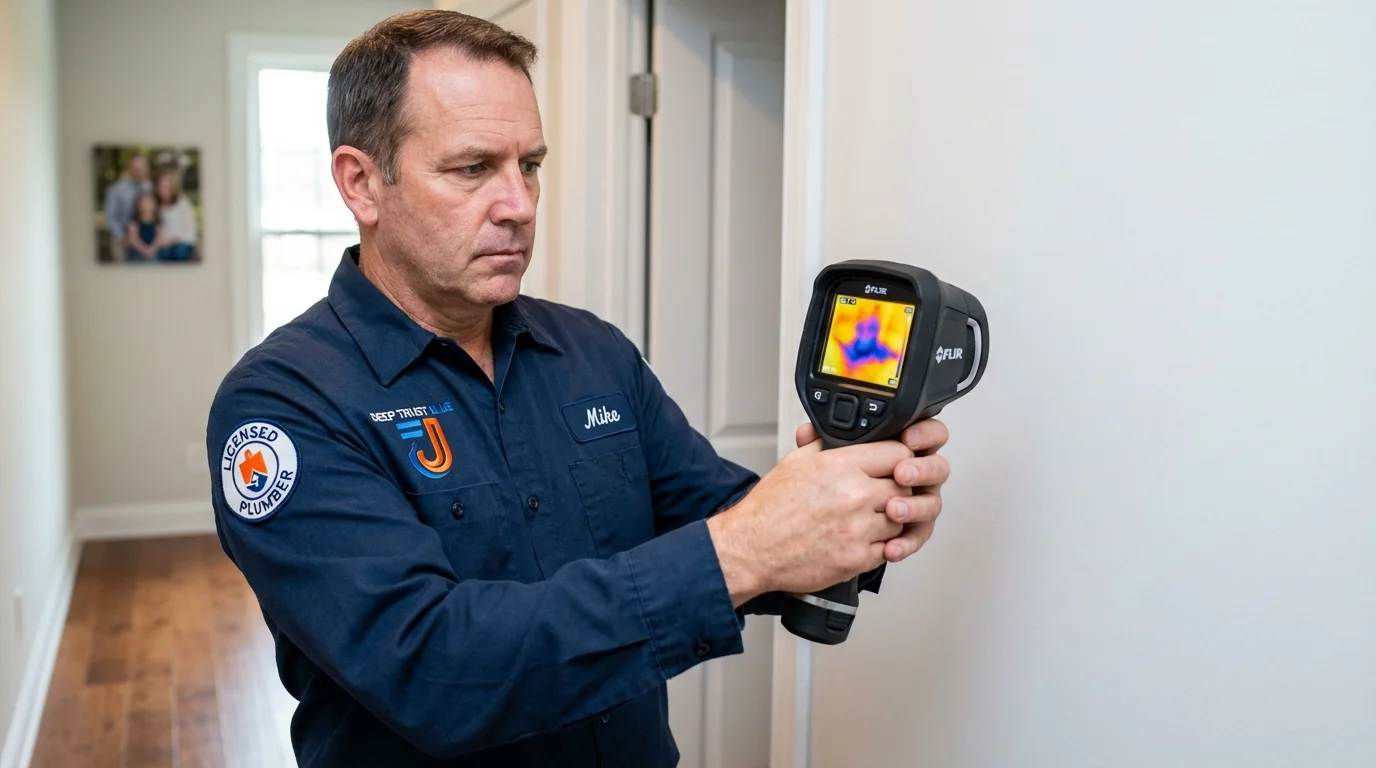 Thermal imaging leak detection by Johns Plumbing LLC in Bloomington